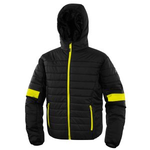 Piumino imbottito Bloom - taglia M - PE - nero/giallo - Deltaplus - immagine 1