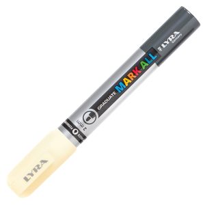 Marcatore a base d'acqua Graduate Mark All  - punta tonda 2mm - giallo chiaro - Lyra - immagine 2