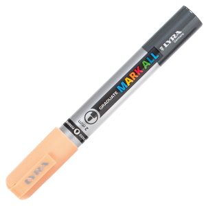 Marcatore a base d'acqua Graduate Mark All  - punta tonda 2mm - rosa pesca - Lyra - immagine 2