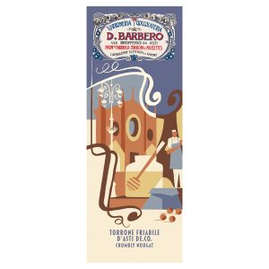 Tavoletta torrone friabile - con nocciole IGP - in astuccio - 150 gr - Barbero - immagine 1
