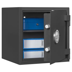 Armadio di sicurezza linea MT - 405 x 385 x 405 mm - grigio scuro - Security Italia - immagine 1