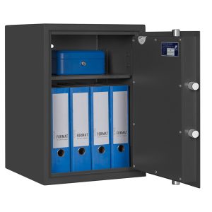 Armadio di sicurezza linea MT - 405 x 385 x 550 mm - grigio scuro - Security Italia - immagine 1