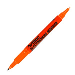 Marcatore permanente - per elettricisti - a doppia punta 0,4-1,0 mm - arancione - Artline - immagine 2