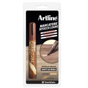Marcatore permanente per legno Furniture Marker - punta a scalpello - tratto 2,0-5,0 mm - quercia - Artline - immagine 1