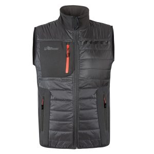 Gilet Wall - taglia XL - PE - grigio/arancio - U-Power - immagine 1