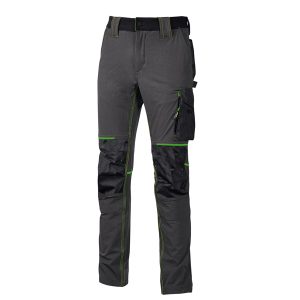 Pantalone da lavoro Atom - taglia M - grigio/verde - U-Power - immagine 1