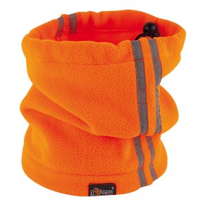 Scaldacollo - alta visibilità - taglia unica - pile - arancione fluo - U-Power - immagine 1