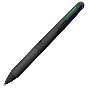 Penna a sfera 4 Multi Urban - punta 1,00 mm - 4 colori - all black - Osama - immagine 1