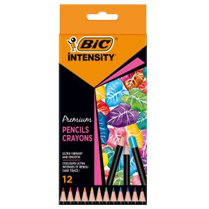 Matita Intensity Wood Premium - colori assortiti - Bic - conf. 12 pezzi - immagine 1