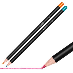 Matita Intensity Wood Premium - colori assortiti - Bic - conf. 24 pezzi - immagine 2
