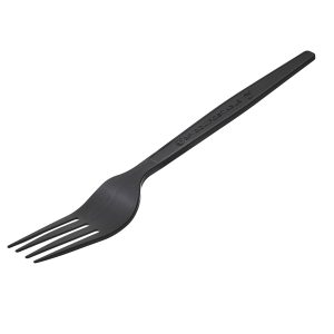 Forchetta monouso in CPLA - 16 cm - nero - Leone - conf. 50 pezzi - immagine 1