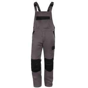 Salopette da lavoro M1SA2 - taglia XL - twill/poliestere/cotone - grigio - Deltaplus - immagine 1