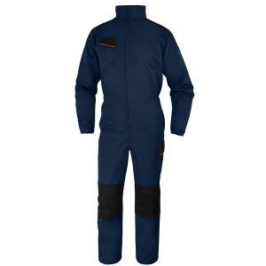 Tuta da lavoro M1CO2 - taglia M - twill/poliestere/cotone - blu/arancio - Deltaplus - immagine 1