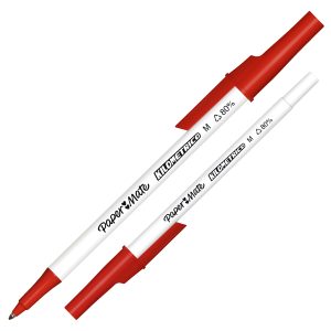 Penna sfera concappuccio Kilometrico Recycled - punta 1,0 mm - colori assortiti - Papermate - conf. 8 pezzi - immagine 3