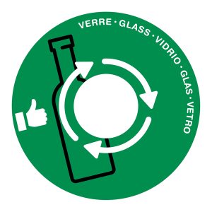 Coperchio raccolta vetro - per cestino 133R - diametro 38 cm - PVC - verde - Cep - immagine 2