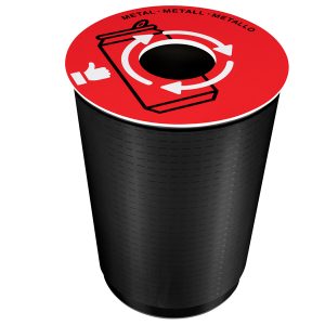 Coperchio raccolta metallo - per cestino 133R - diametro 38 cm - PVC - rosso - Cep - immagine 1
