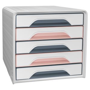 Cassettiera Smoove 7-111 Mineral - 5 cassetti -  36 x 28,8 x 27,1 cm - multicolore - Cep - immagine 2