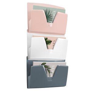 Portadocumenti da parete 170 Min Mineral - 3 tasche A4 - rosa/grigio/bianco - Cep - immagine 1
