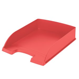 Vaschetta portacorrispondenza Leitz Recycle - 25,5 x 7 x 36 cm - rosso - Leitz - immagine 1