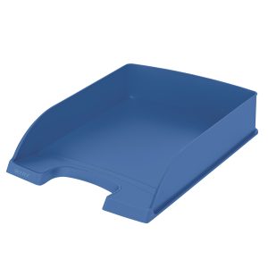 Vaschetta portacorrispondenza Leitz Recycle - 25,5 x 7 x 36 cm - blu chiaro - Leitz - immagine 1