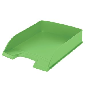 Vaschetta portacorrispondenza Leitz Recycle - 25,5 x 7 x 36 cm - verde chiaro - Leitz - immagine 1