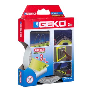 Nastro adesivo antiscivolo fosforescente ANTISLIP - 2,5 cm x 3 m - giallo - Geko - immagine 1