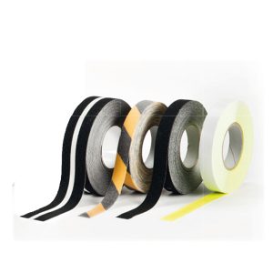 Nastro adesivo antiscivolo fosforescente ANTISLIP - 2,5 cm x 5 m - giallo - Geko - immagine 1