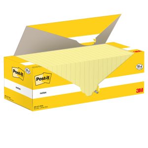 Blocco foglietti Post-it Notes - 654-CY-VP24 - 76 x 76 mm - giallo Canary - 100 fogli - Post-it - conf. 24 blocchi - immagine 1