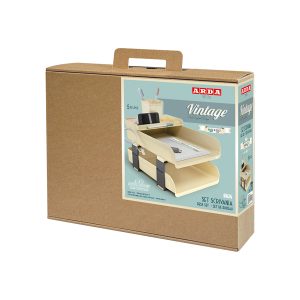 Set scrivania Vintage Milk - 5 accessori - avorio - Arda - immagine 2