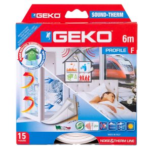 Guarnizione adesiva per l’isolamento di porte e finestre SOUND-THERM - fessura 1-4 mm - 6 m - bianco - Geko - immagine 1