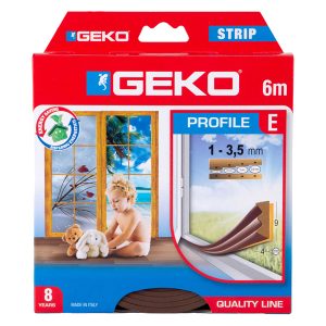 Guarnizione adesiva per isolamento STRIP - fessura 1-3 mm - 6 m - gomma - marrone - Geko - immagine 1