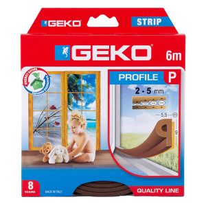 Guarnizione adesiva per isolamento STRIP - fessura 2-5 mm - 6 m - gomma - marrone - Geko - immagine 1