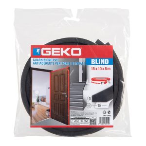 Guarnizione adesiva per isolamento porte blindate - 17 mm x 8 m - PVC - antracite - Geko - immagine 1