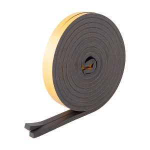 Guarnizione adesiva per isolamento porte blindate - 17 mm x 8 m - PVC - antracite - Geko - immagine 2