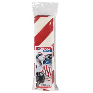 Pannello antiurto adesivo BOX - 13,7 x 100 cm - bianco/rosso - Geko - conf. 2 pezzi - immagine 1