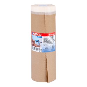 Bobina nastro adesivo e telo in carta - 30 cm x 20 m - Geko - immagine 1
