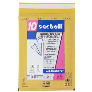 Busta imbottita Sacboll - FG (25 x 39 cm) - carta - avana - Blasetti - conf. 10 pezzi - immagine 1