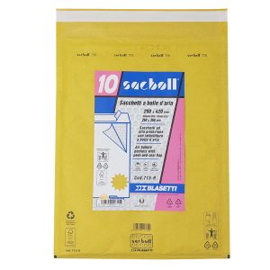 Busta imbottita Sacboll - H (29 x 42 cm) - carta - avana - Blasetti - conf. 10 pezzi - immagine 1