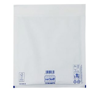 Busta imbottita Sacboll - E (24 x 32 cm) - carta - bianco - Blasetti - conf. 10 pezzi - immagine 1