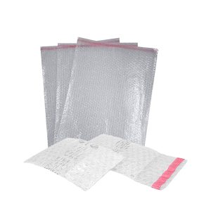 Busta trasparente - a bolle d'aria - con chiusura adesiva - 25 x 35 cm - conf. 100 pezzi - immagine 1