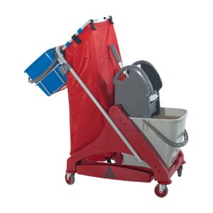 Carrello per pulizie QO-Kart Multi Due - salvaspazio - 50 L - 42 x 101 x 108 cm - Taxon - immagine 1