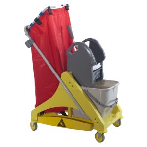 Carrello per pulizie QO-Kart Multi - salvaspazio - 30 L - 42 x 78 x 108 cm - Taxon - immagine 1