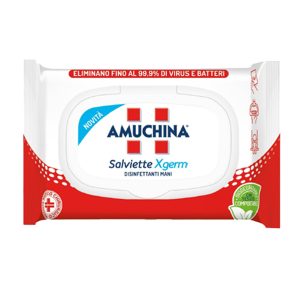 Salvietta disinfettante mani Xgerm - Amuchina - busta 20 pezzi - immagine 1