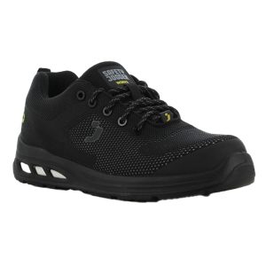 Calzatura bassa da lavoro Ecofitz S1P LOW - numero 47 - maglia riciclata - nero - Safety Jogger - immagine 1