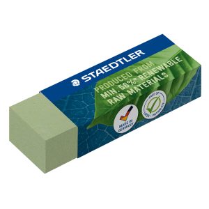 Gomma Eco 526 - 65 x 23 x 13 mm - per matita - verde - Staedtler - conf. 20 pezzi - immagine 2