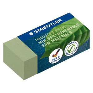 Gomma Eco 526 - 43 x 19 x 13 mm - per matita - verde - Staedtler - conf. 30 pezzi - immagine 2