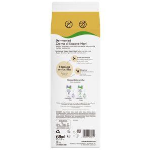 Ricarica crema di sapone mani - carton box - 900 ml - argan - Dermomed - immagine 2