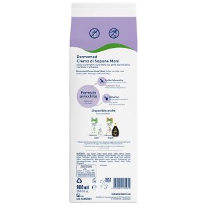 Ricarica crema di sapone mani - carton box - 900 ml - iris - Dermomed - immagine 2
