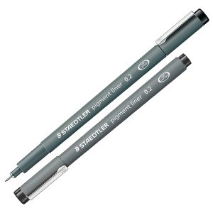 Pennarello Pigment Liner 308 - nero - 0,2 mm - Staedtler - immagine 1