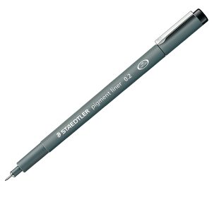 Pennarello Pigment Liner 308 - nero - 0,2 mm - Staedtler - immagine 2